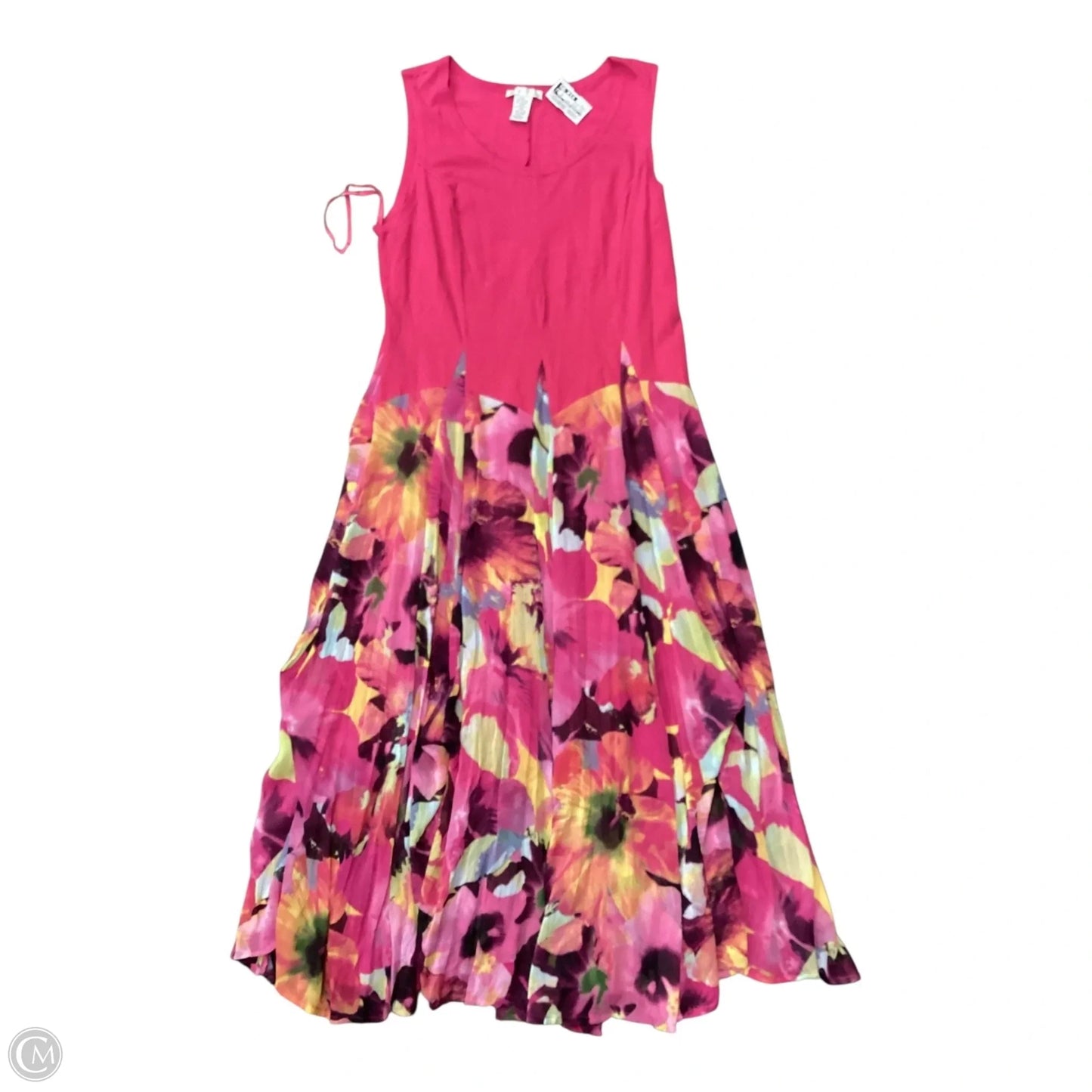 Dress Casual Maxi By Clothes Mentor In Pink & Yellow, Size: Xl