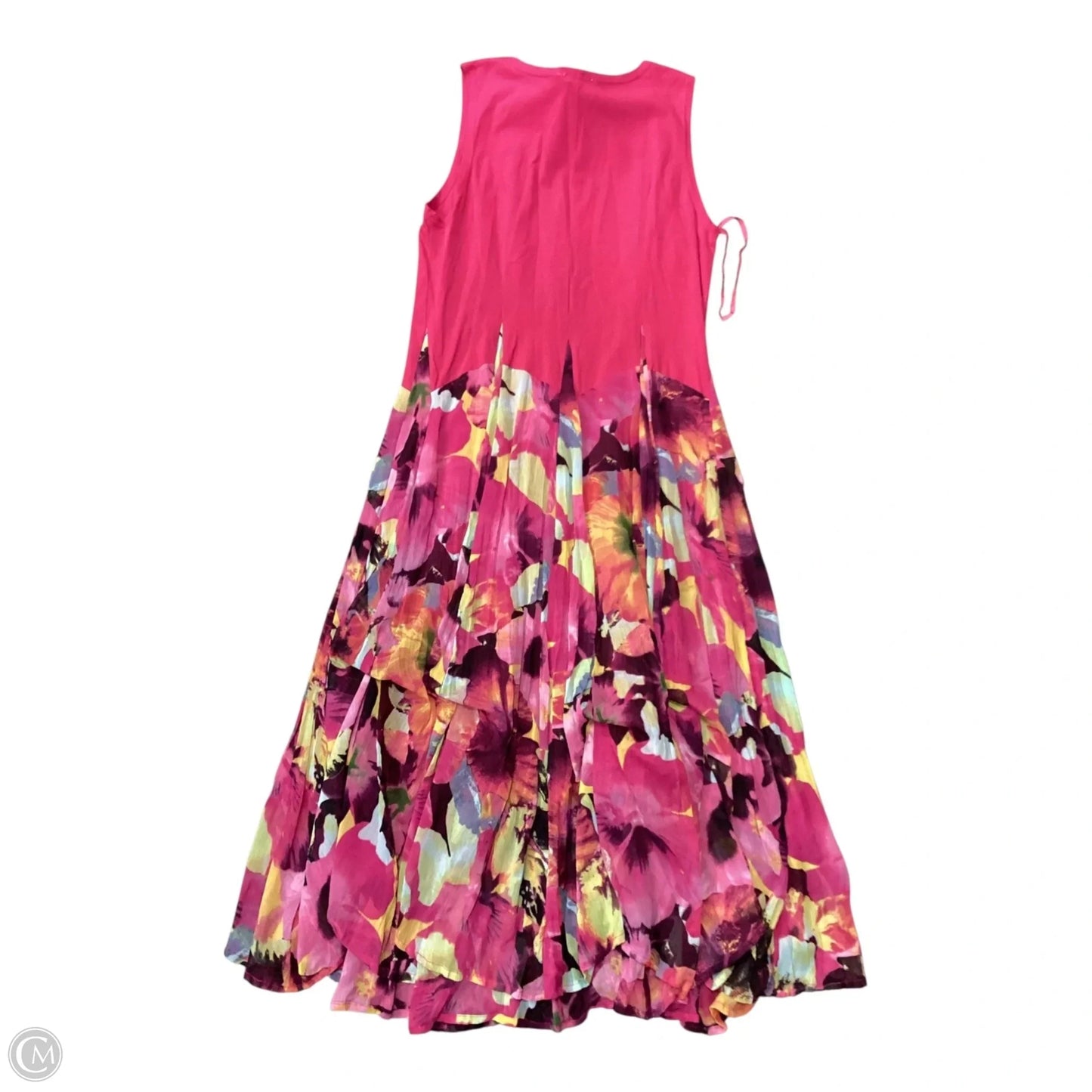 Dress Casual Maxi By Clothes Mentor In Pink & Yellow, Size: Xl