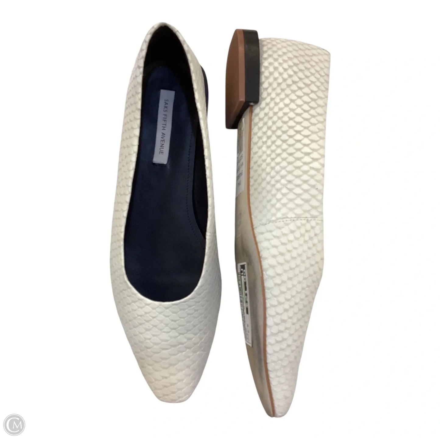 Shoes Heels Block By Saks Fifth Avenue In White, Size: 8.5