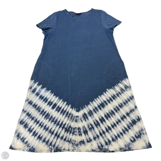 Dress Casual Short By J. Jill In Blue & White, Size: M