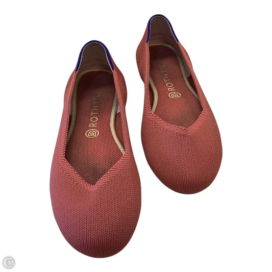 Shoes Flats By Rothys In Orange & Pink, Size: 10.5