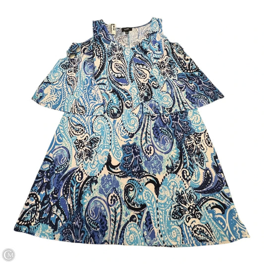 Dress Casual Short By Msk In Blue & White, Size: L