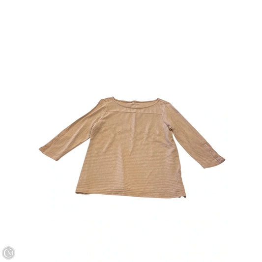 Top Long Sleeve By Talbots In Brown, Size: M