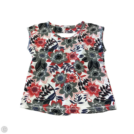 Top Sleeveless By Talbots In Floral Print, Size: S