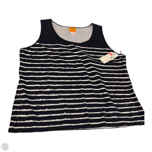 Top Sleeveless By Ruby Rd In Striped Pattern, Size: 2x