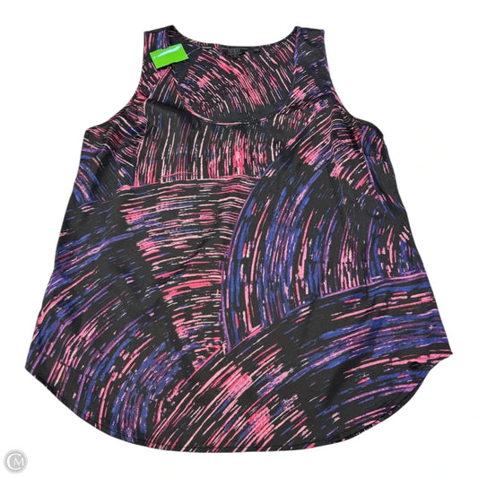 Top Sleeveless By Guess In Pink & Purple, Size: L