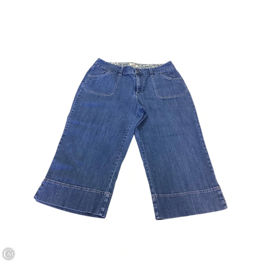 Capris By Christopher And Banks In Blue Denim, Size: 10