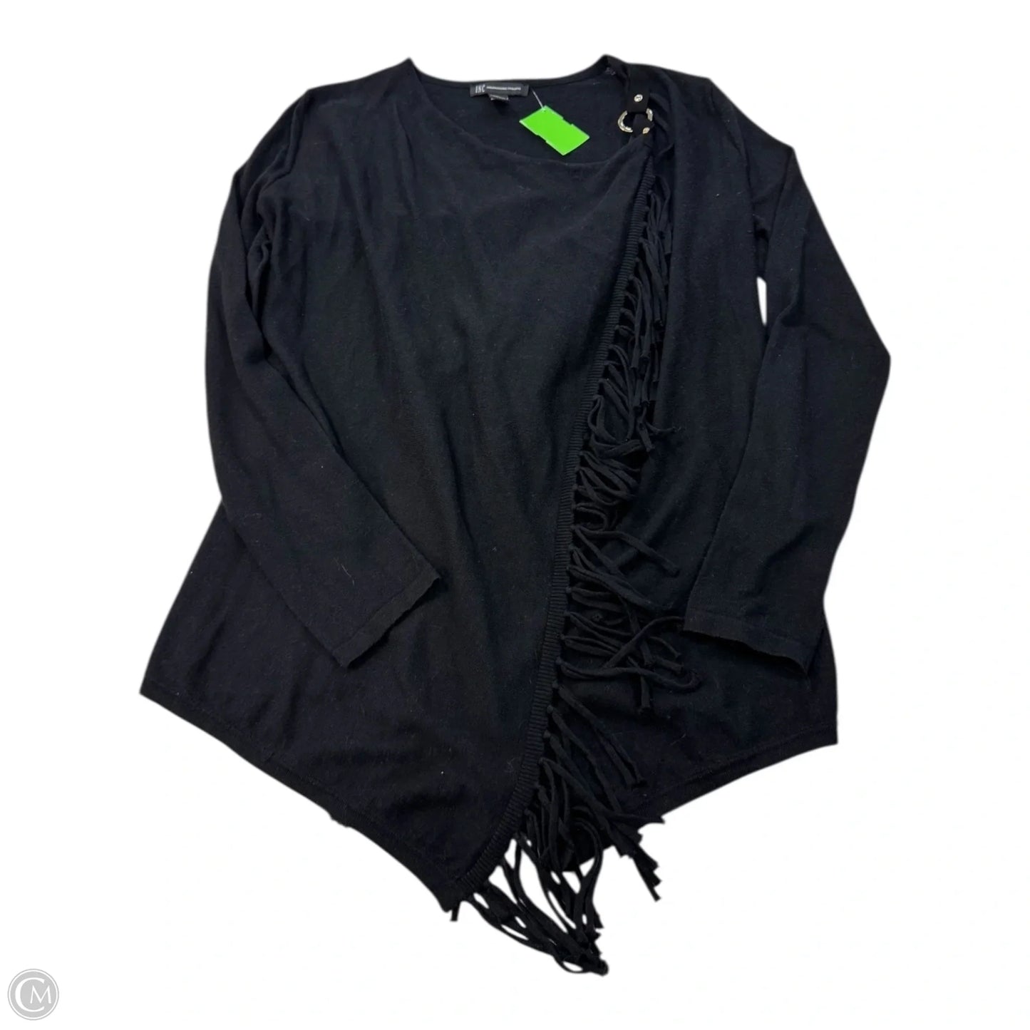 Top Long Sleeve By Inc In Black, Size: S