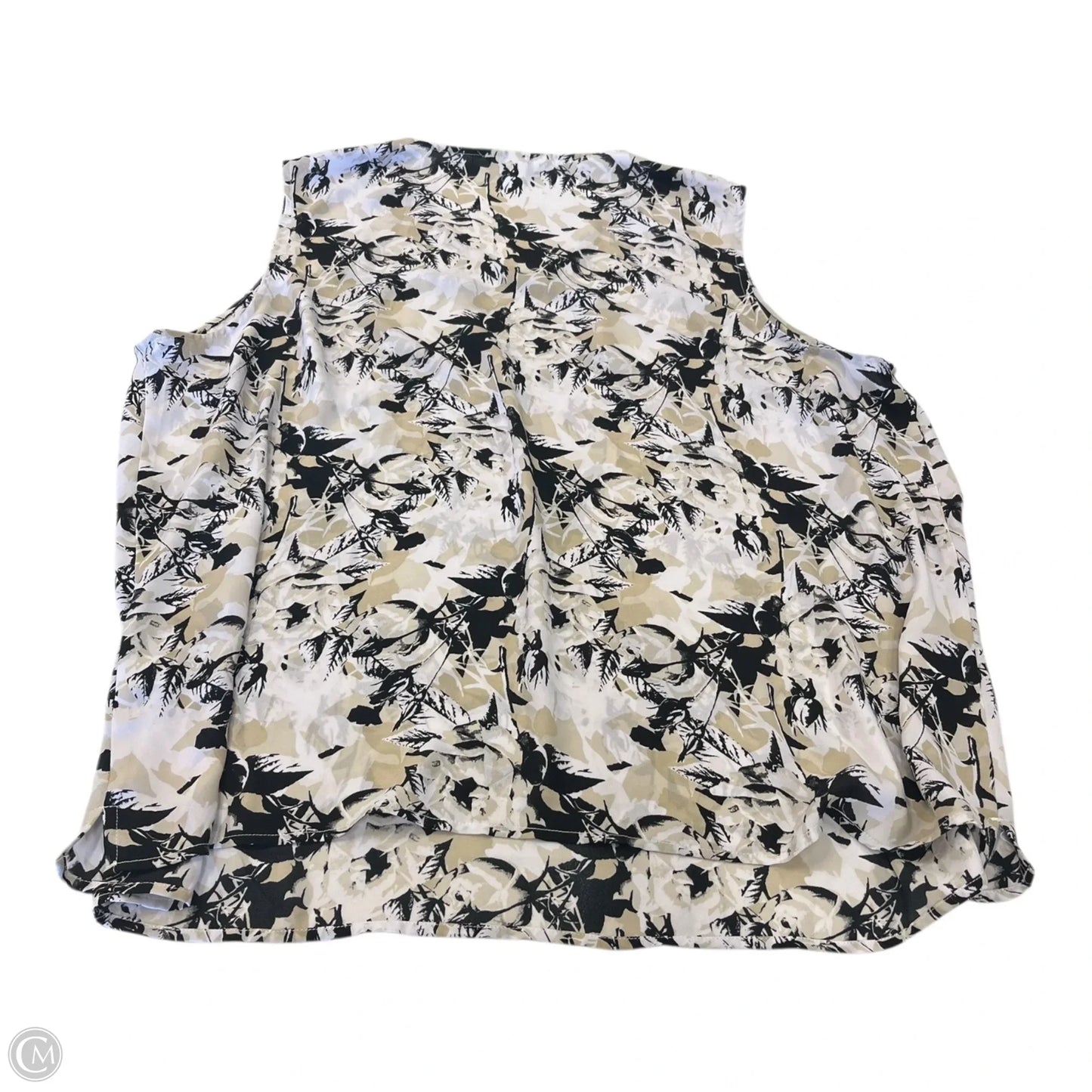 Top Sleeveless By Cj Banks In Black & White, Size: 3x