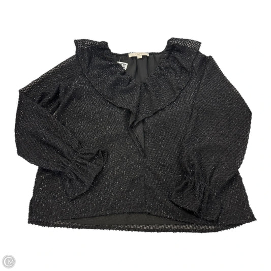 Top Long Sleeve By Loft In Black, Size: S