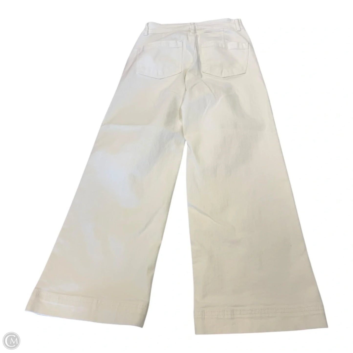 Pants Wide Leg By Oat In White Denim, Size: 6
