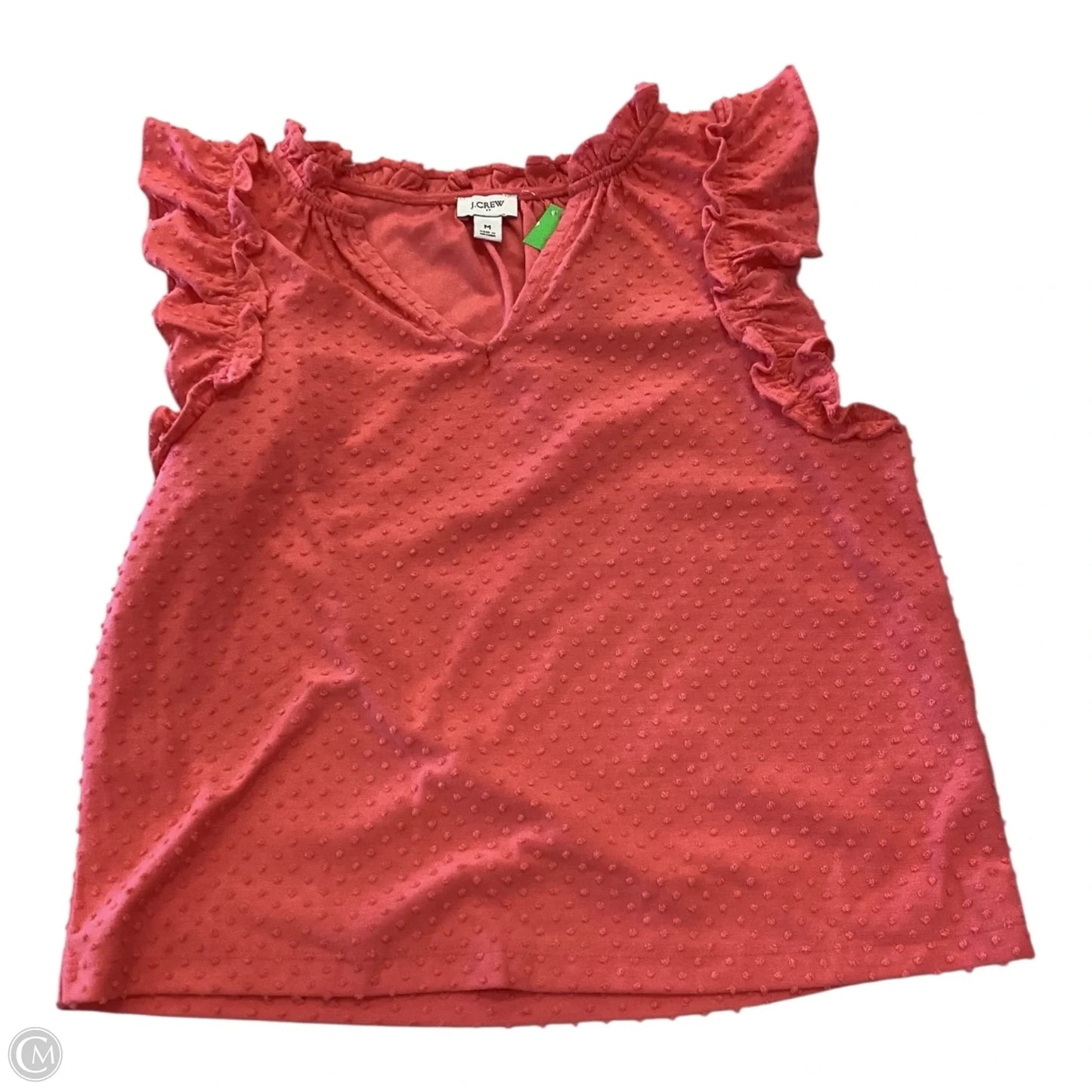 Top Sleeveless By J. Crew In Coral, Size: M