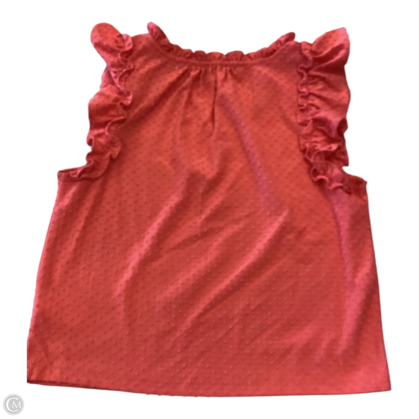 Top Sleeveless By J. Crew In Coral, Size: M