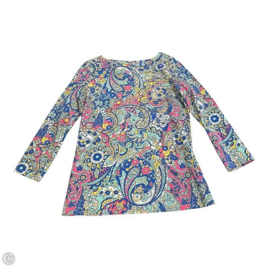 Top Long Sleeve By Talbots In Multi-colored, Size: Xs