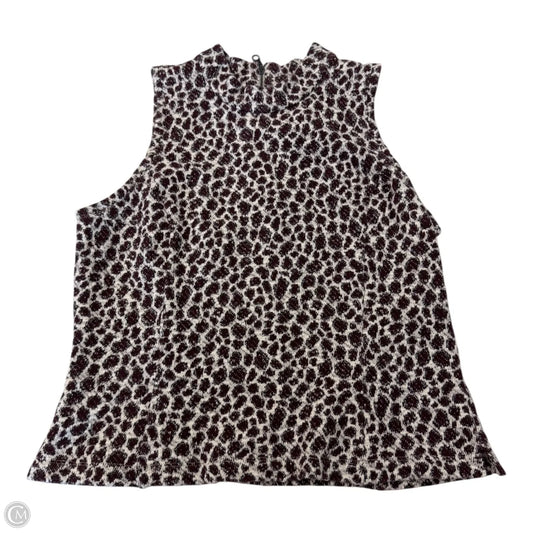 Blouse Sleeveless By Anthropologie In Animal Print, Size: S
