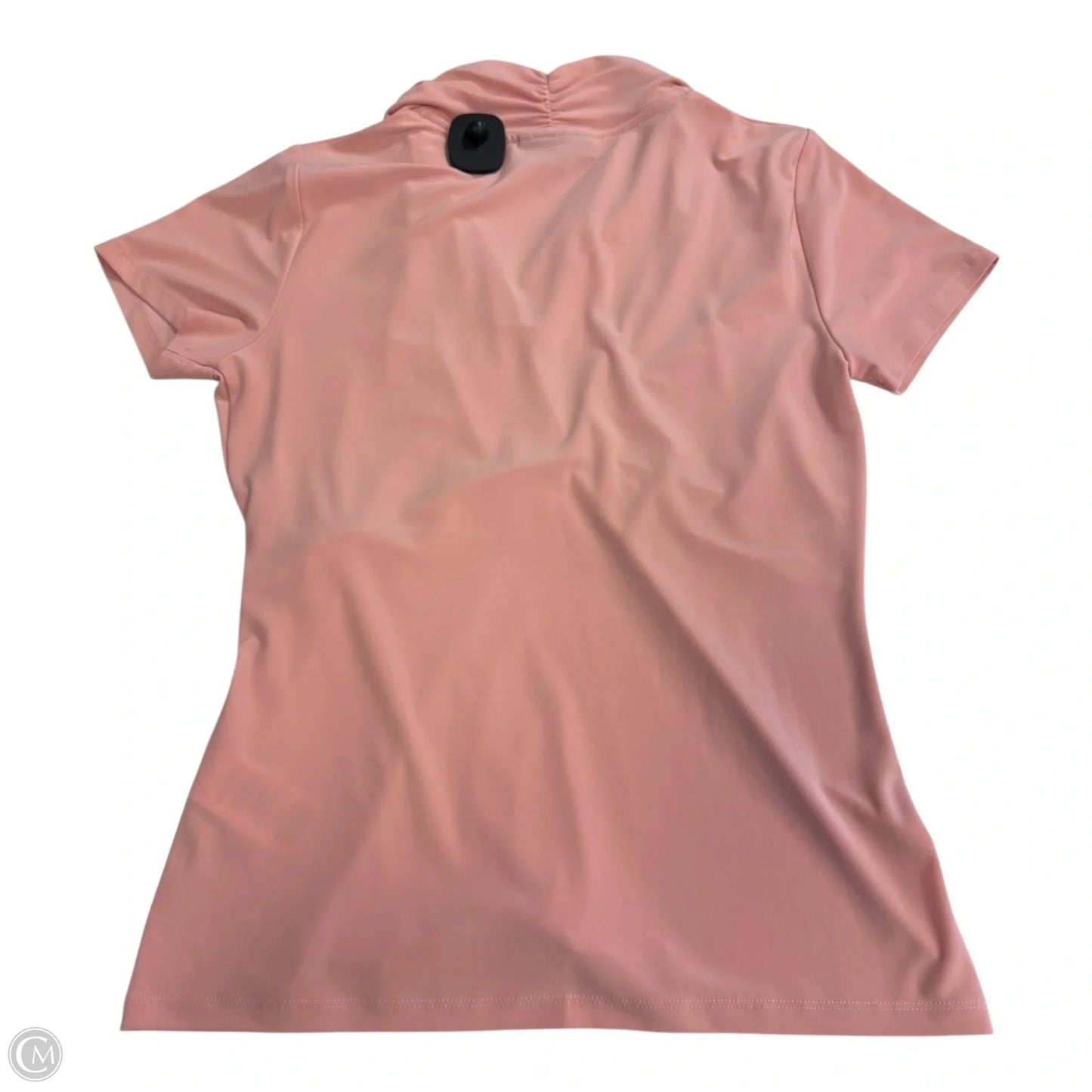 Blouse Short Sleeve By Dkny In Pink, Size: M