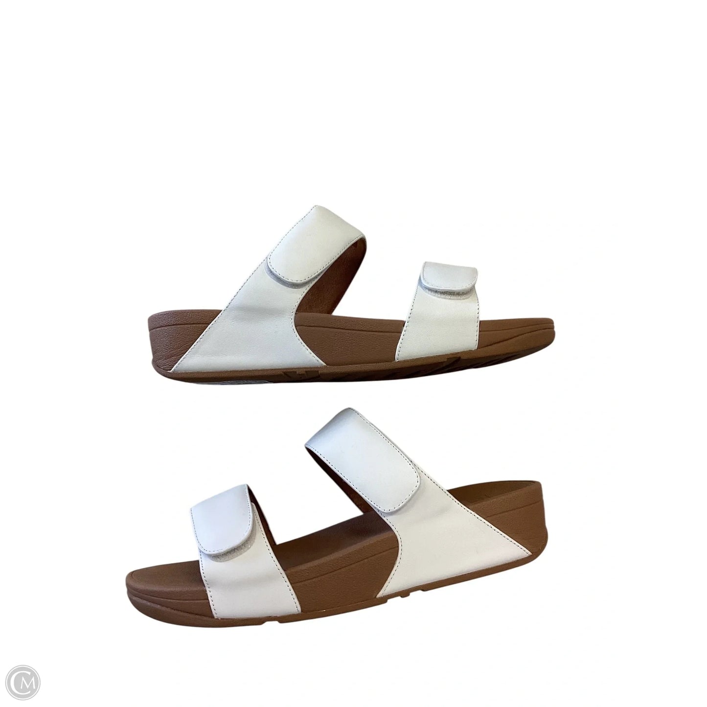 Sandals Heels Wedge By Fitflop In White, Size: 10
