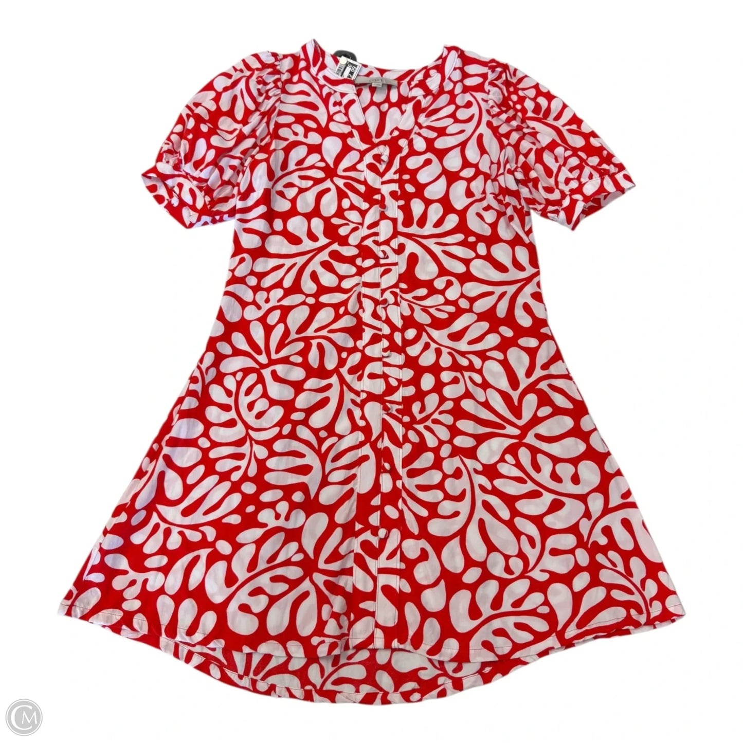 Dress Casual Short By Loft In Red & White, Size: S