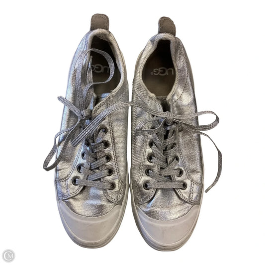 Shoes Designer By Ugg In Silver, Size: 6.5