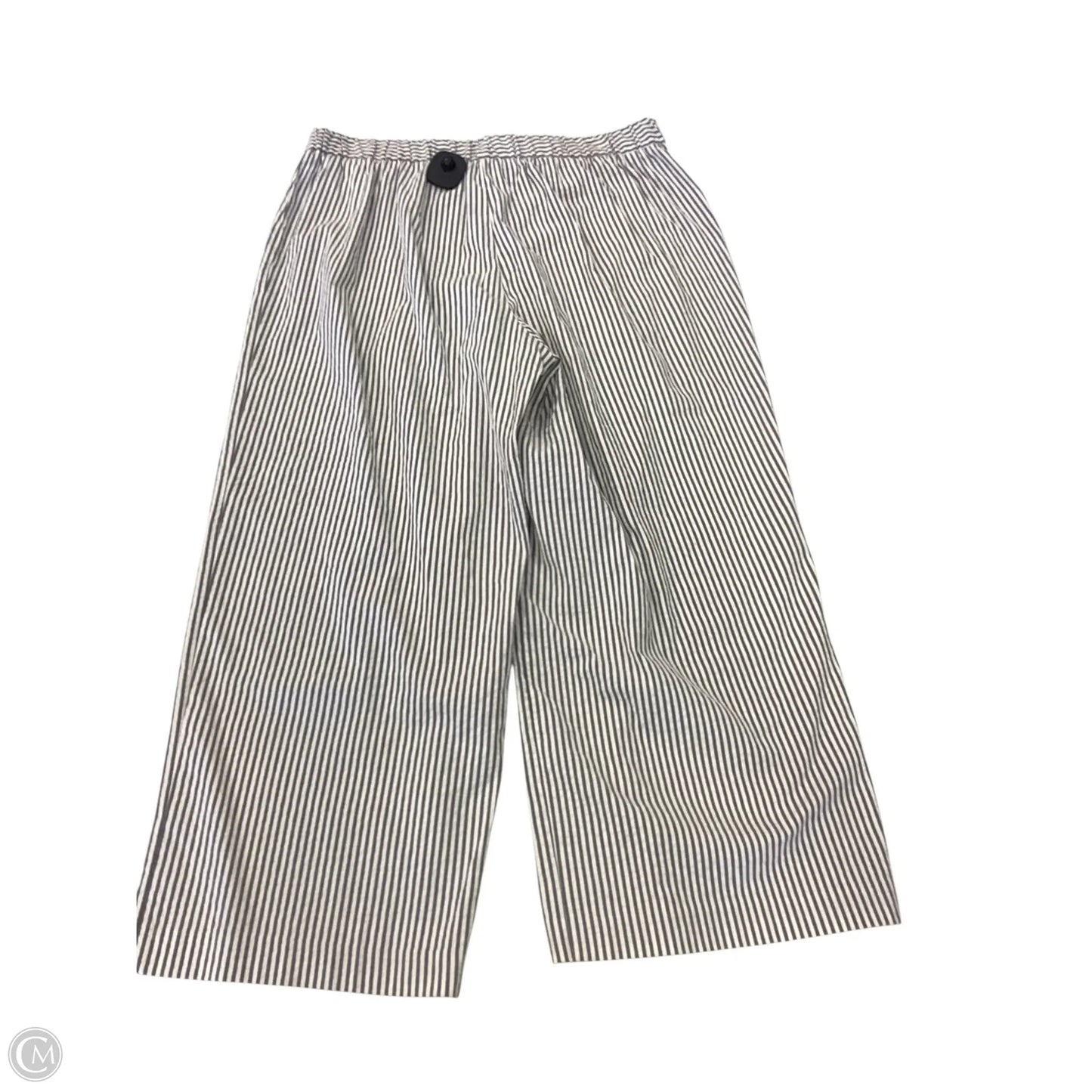 Pants Wide Leg By Anne Klein In Striped Pattern, Size: L