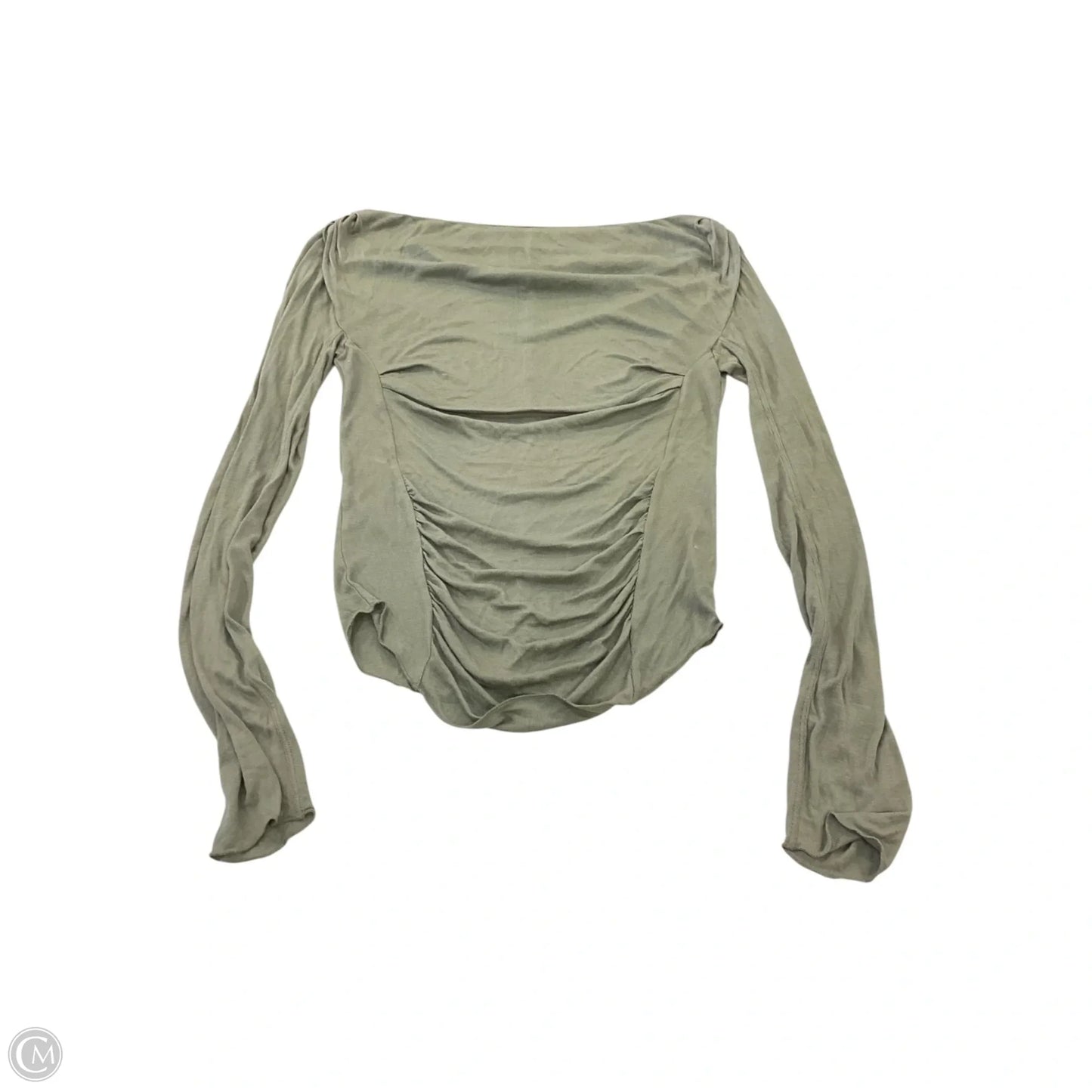 Top Long Sleeve By Free People In Green, Size: S