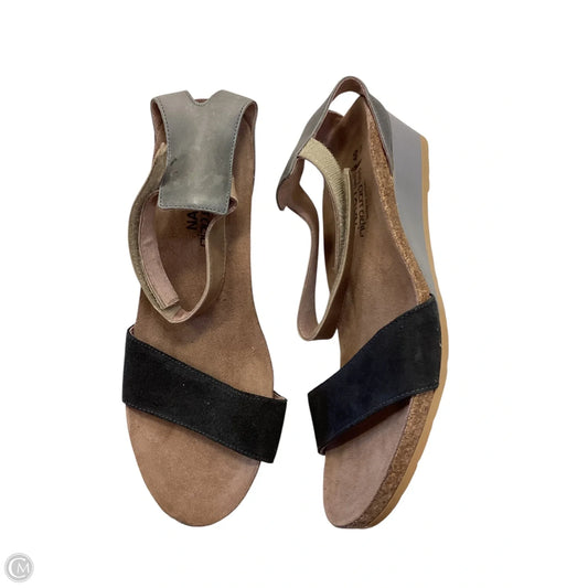 Shoes Heels Wedge By Naot In Black & Grey, Size: 9.5