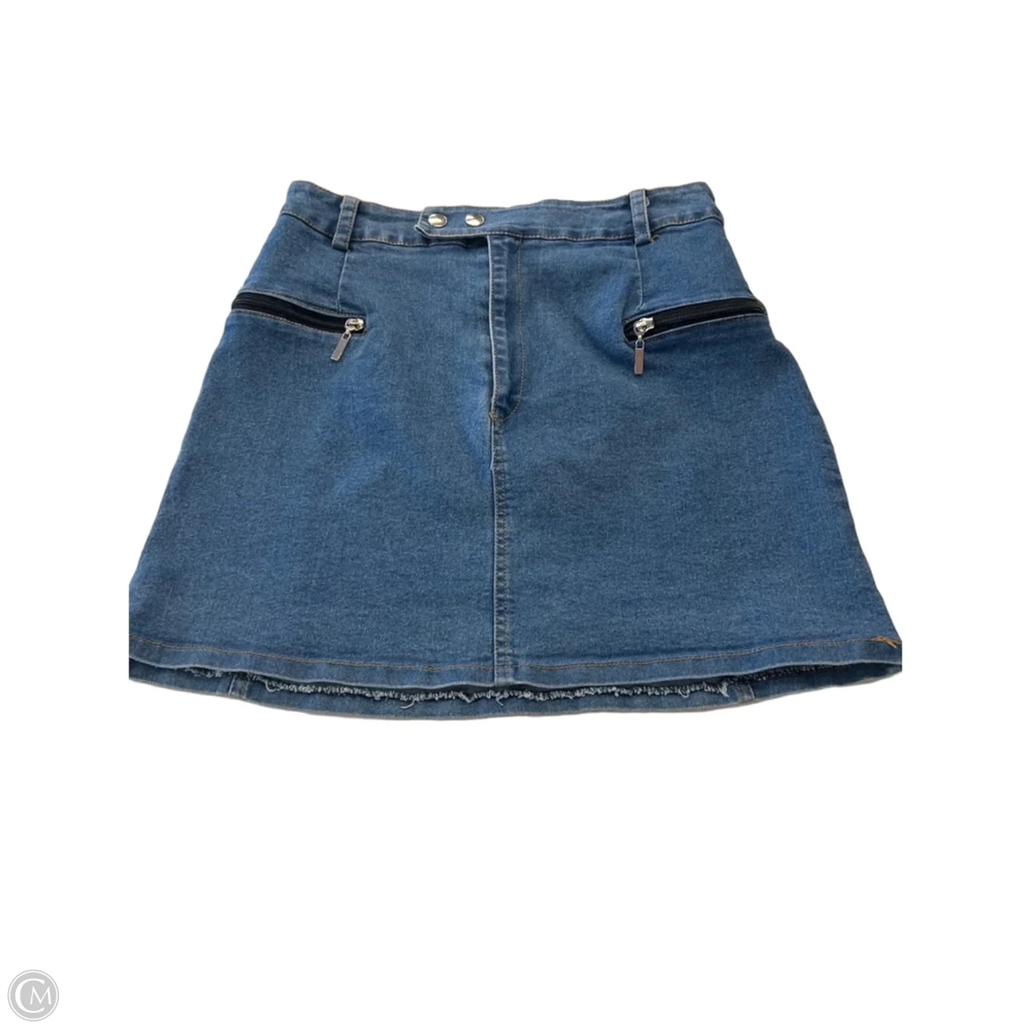 Skirt Mini & Short By Jolie & Joy In Blue Denim, Size: M