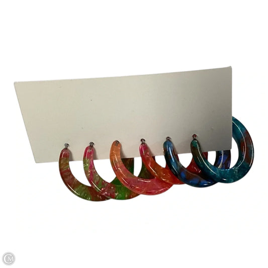 Earrings Hoop By Clothes Mentor, Size: 03 Piece Set
