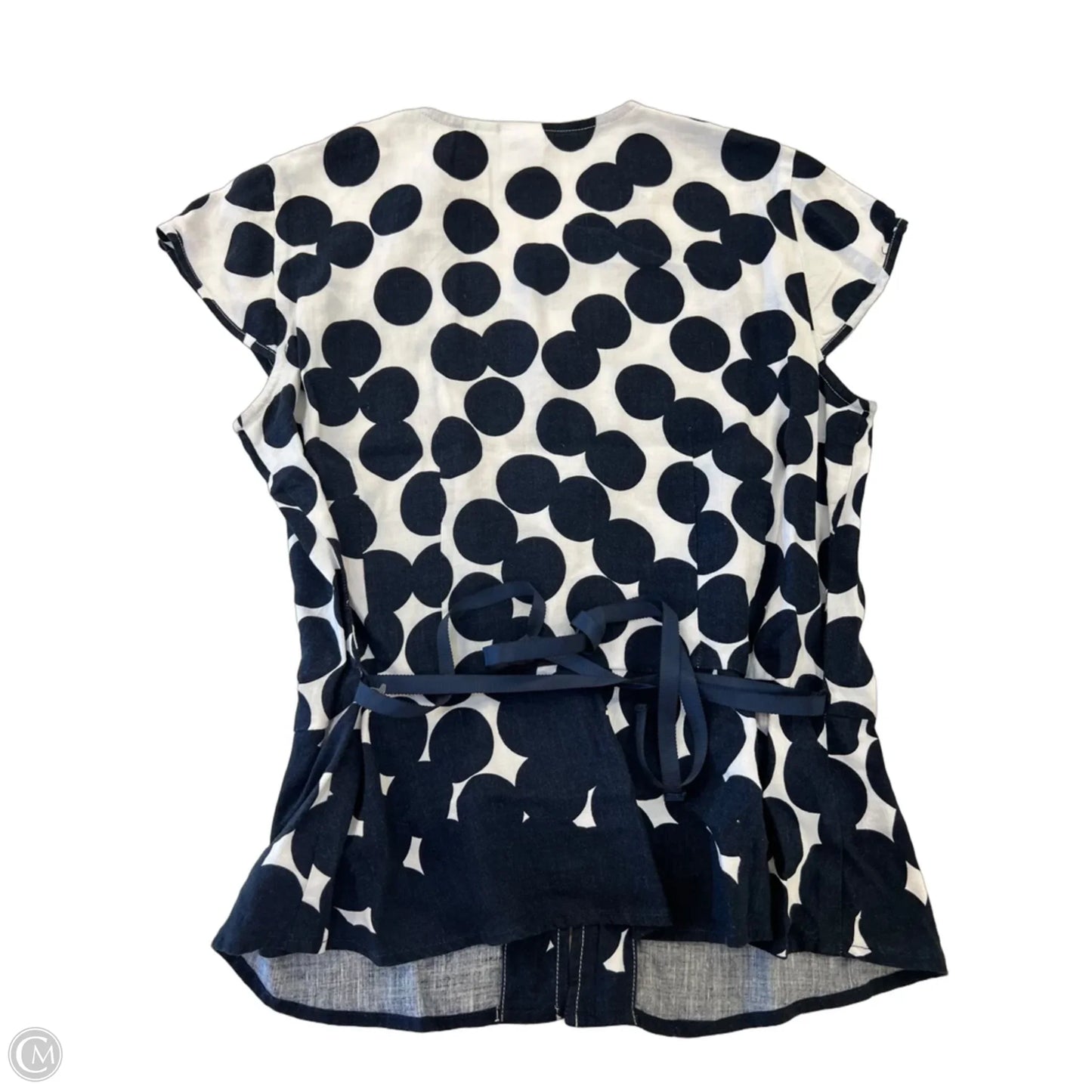 Blouse Sleeveless By Emma James In Polkadot Pattern, Size: 14