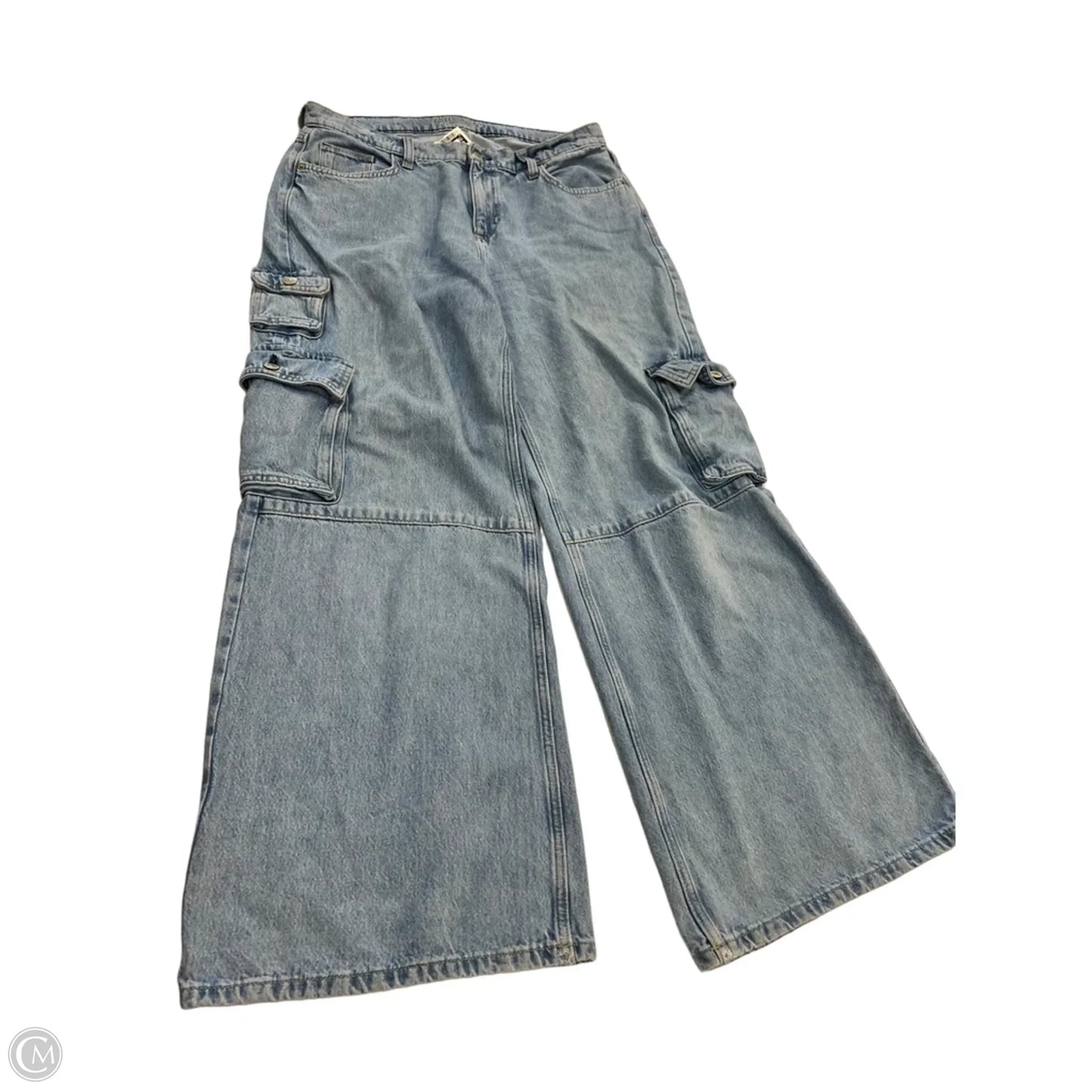 Jeans Wide Leg By Arizona In Blue Denim, Size: 12