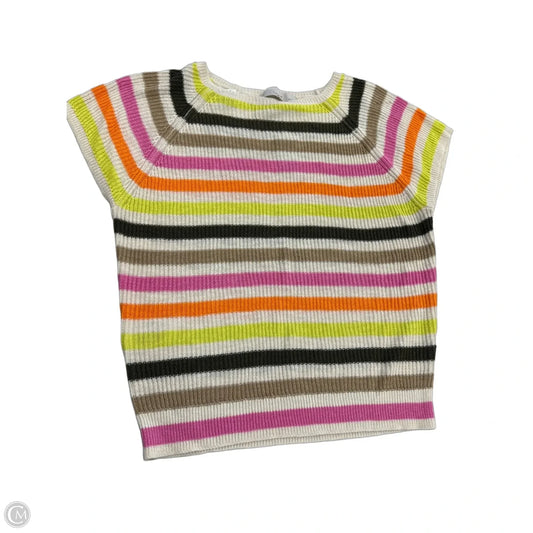 Top Short Sleeve By Loft In Multi-colored, Size: Lp