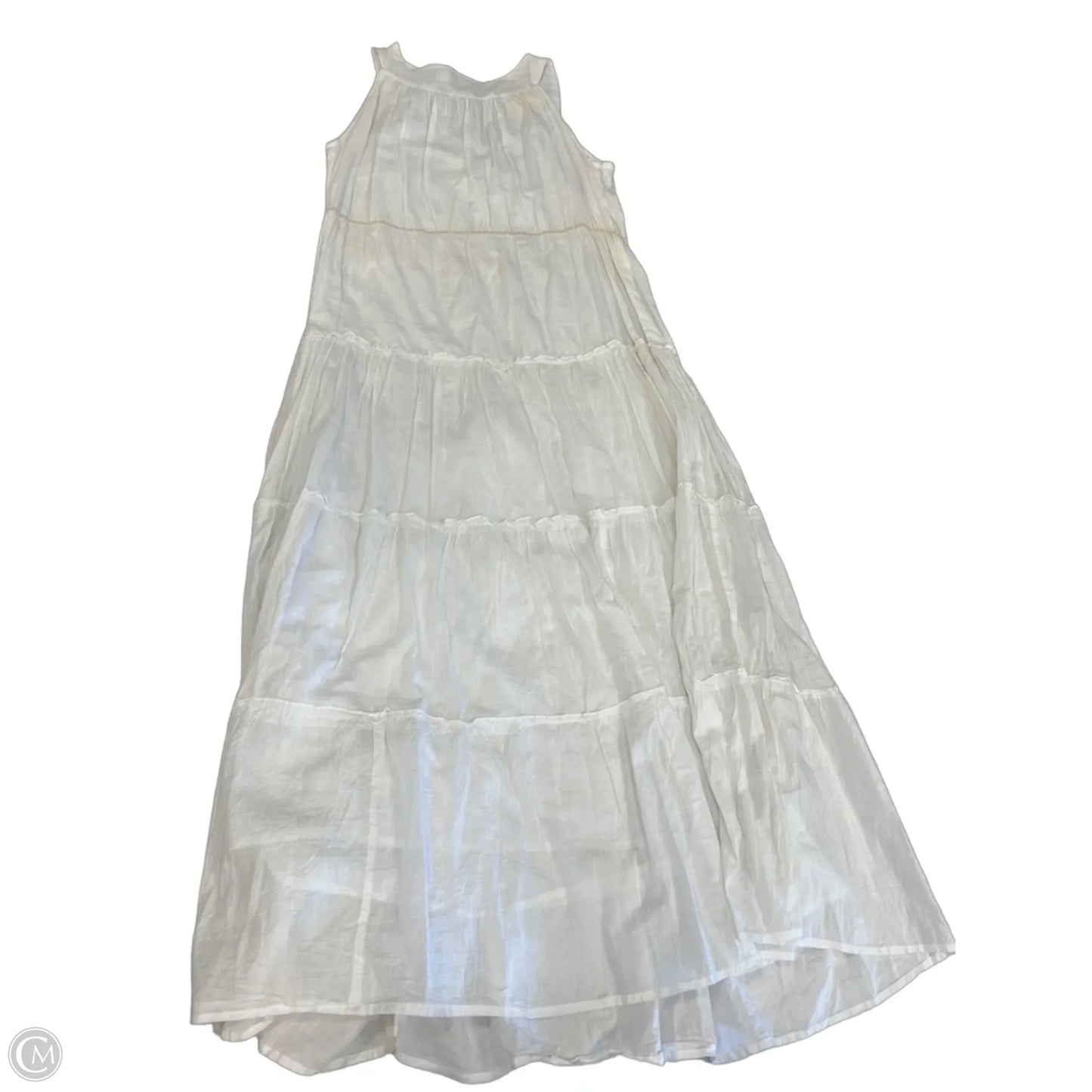 Dress Casual Maxi By Clothes Mentor In Blue & White, Size: L
