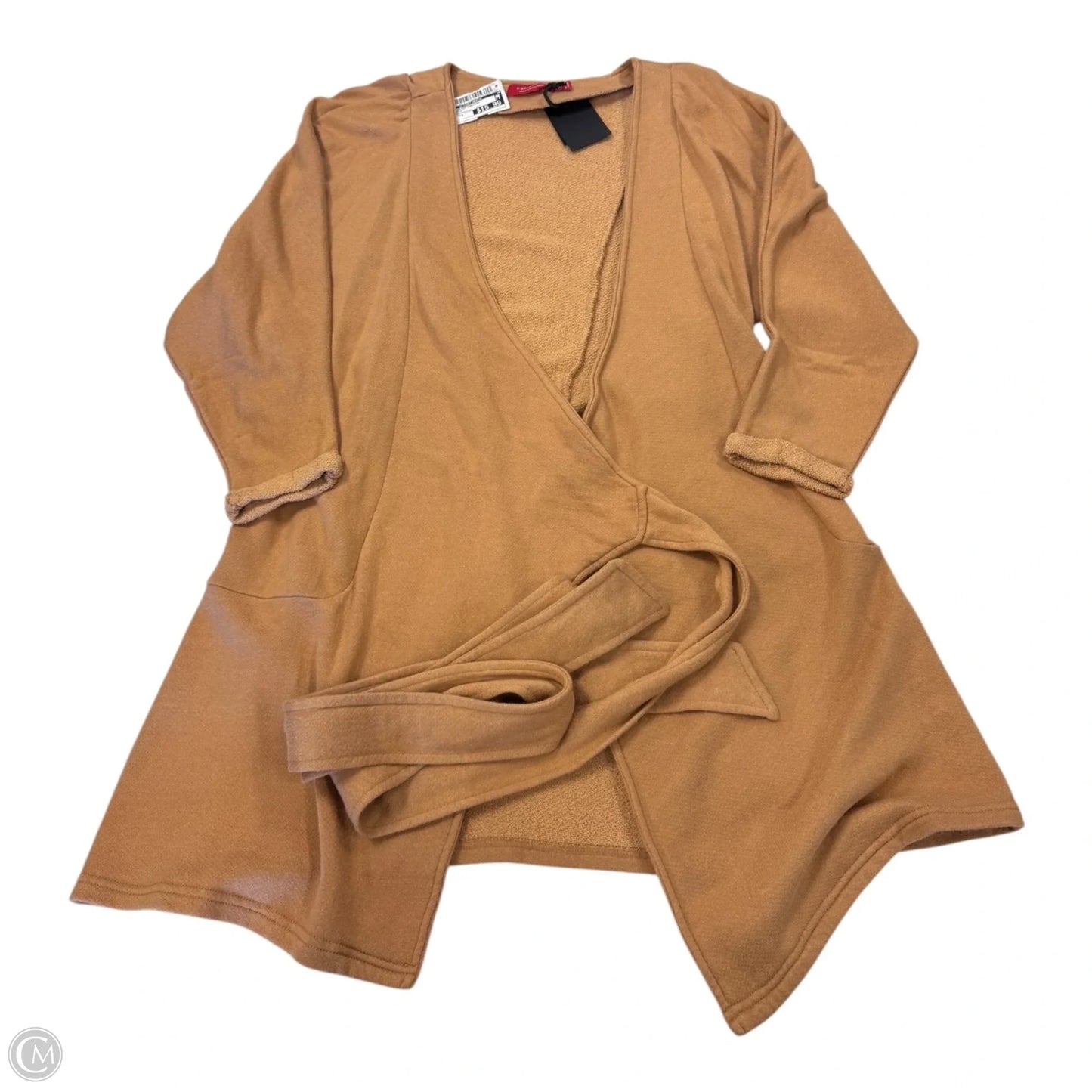 Sweater Cardigan By Clothes Mentor In Brown, Size: S