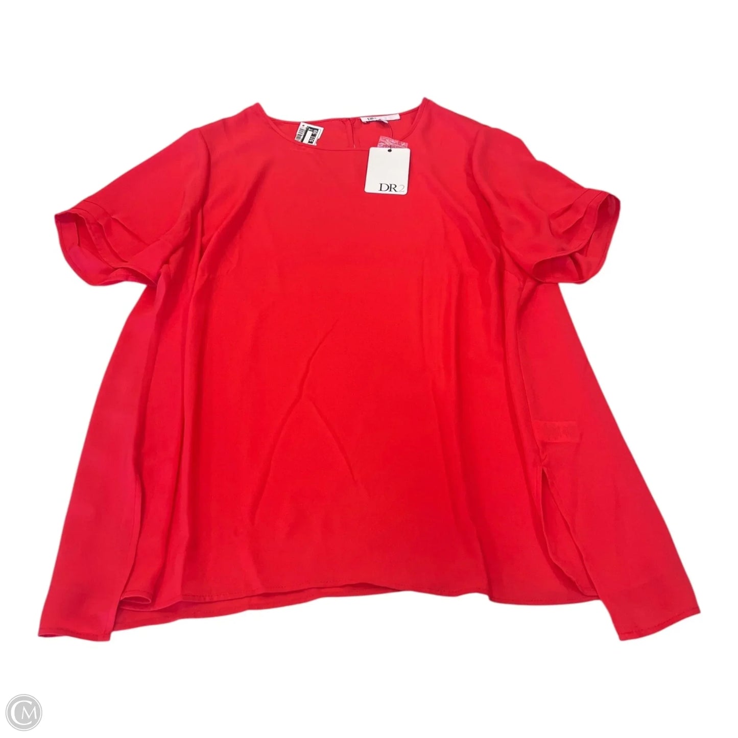 Top Short Sleeve By Dr2 In Red, Size: 2x