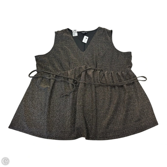 Top Sleeveless By Lane Bryant In Bronze, Size: 24