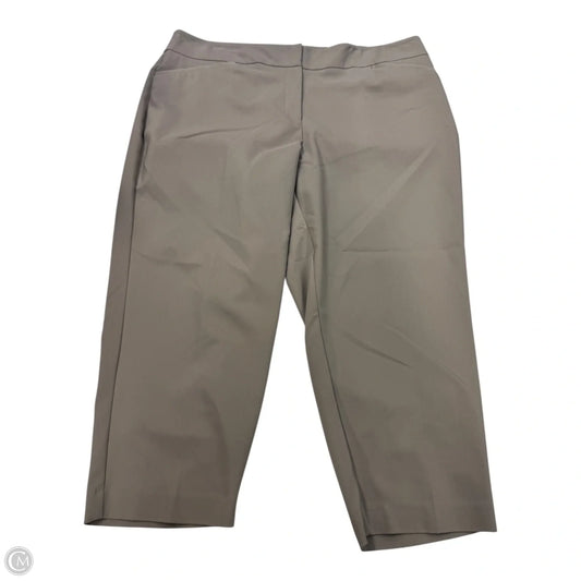Capris By Apt 9 In Taupe, Size: 16