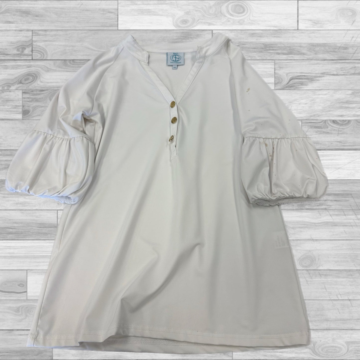 Top 3/4 Sleeve By Tracy Negoshian In White, Size: Xs