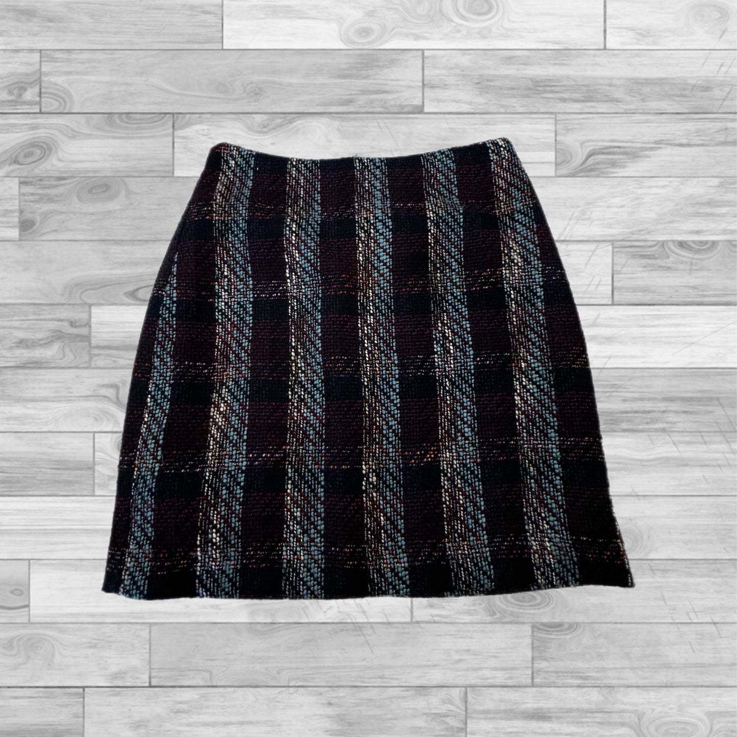 Blue & Purple Skirt Mini & Short Loft, Size 2petite