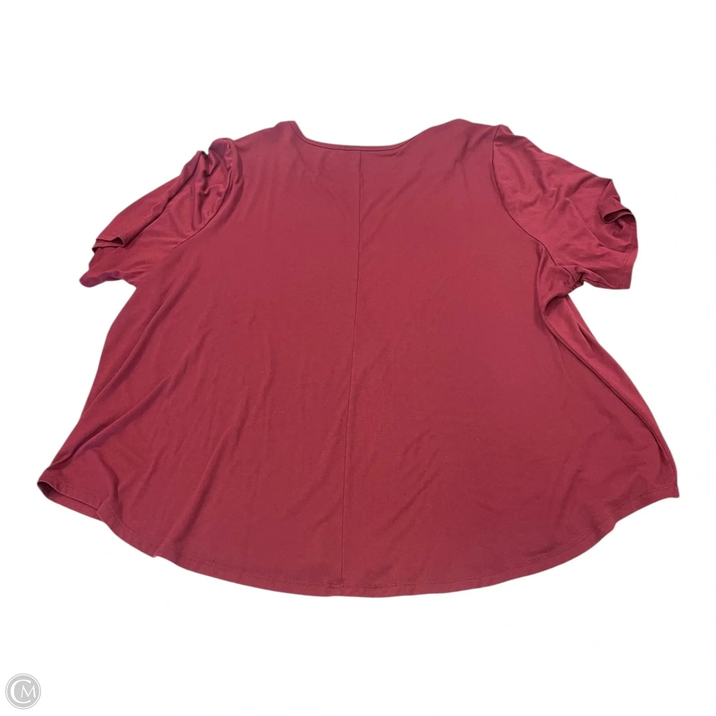 Top Short Sleeve Basic By Lane Bryant In Red, Size: 26