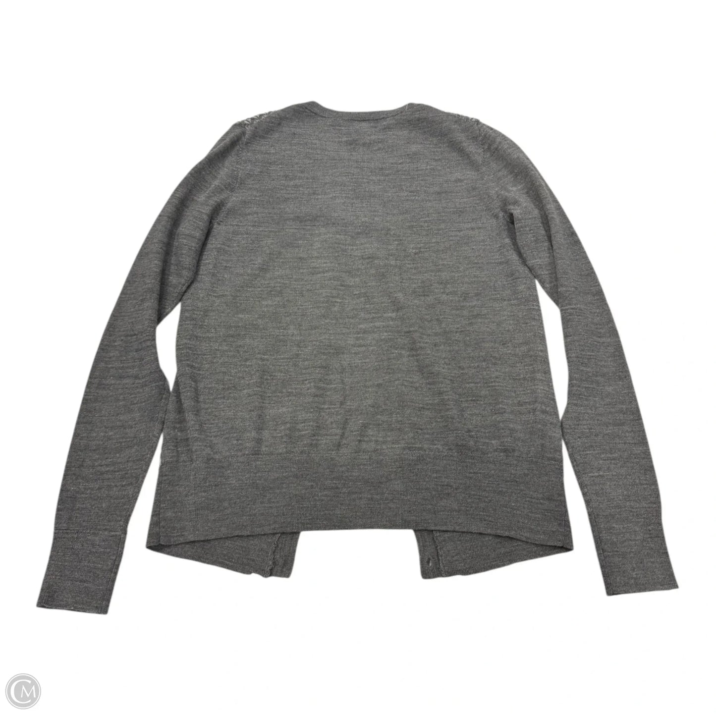 Sweater Cardigan By Loft In Grey, Size: Xs