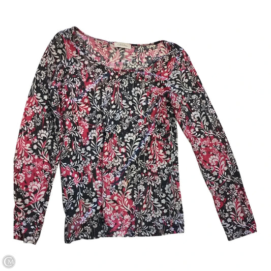 Top Long Sleeve By Calvin Klein In Multi-colored, Size: S