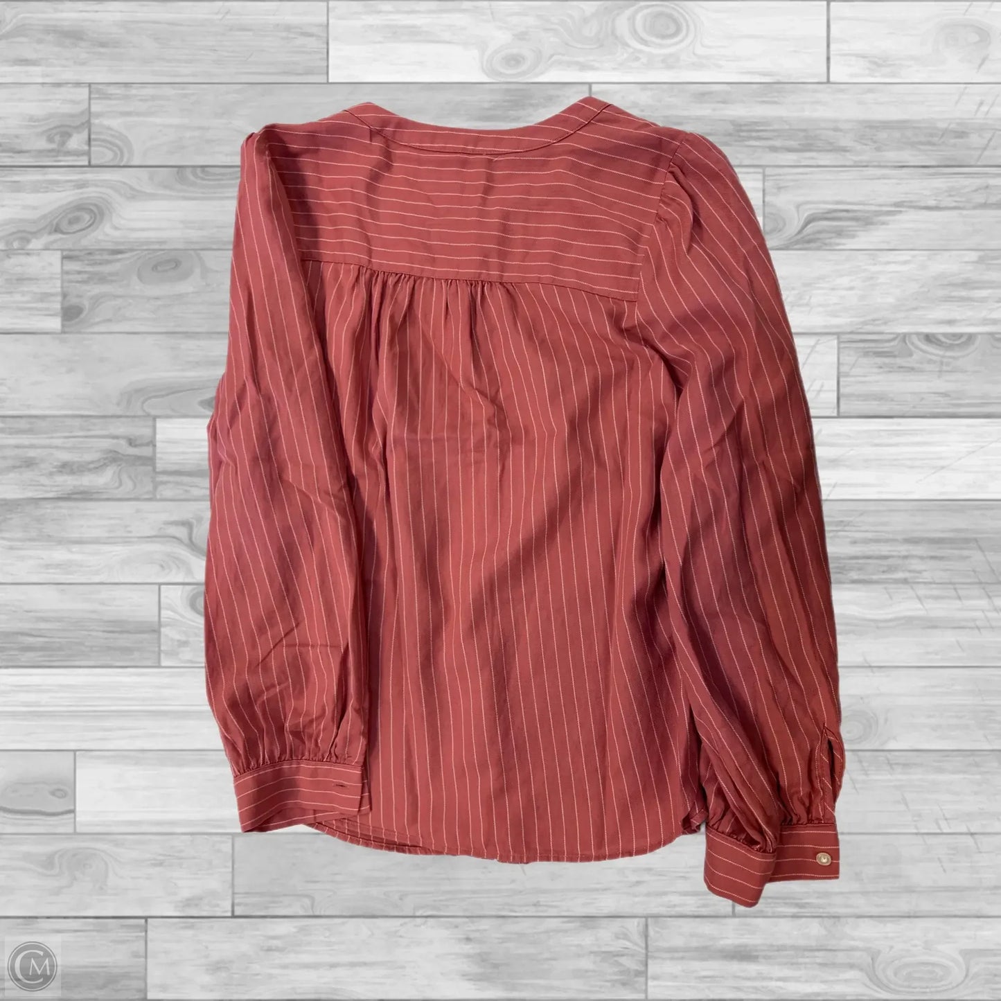 Top Long Sleeve By Loft In Pink, Size: Lp