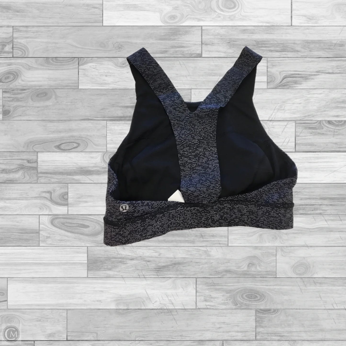 Athletic Bra By Lululemon In Black & White, Size: 8