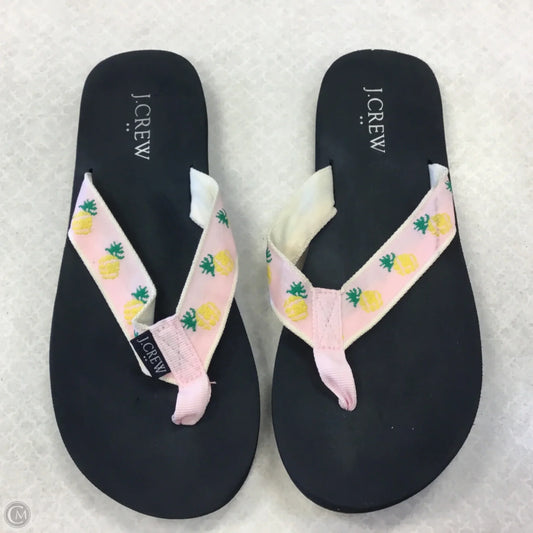 Sandals Flip Flops By J. Crew In Navy, Size: 7