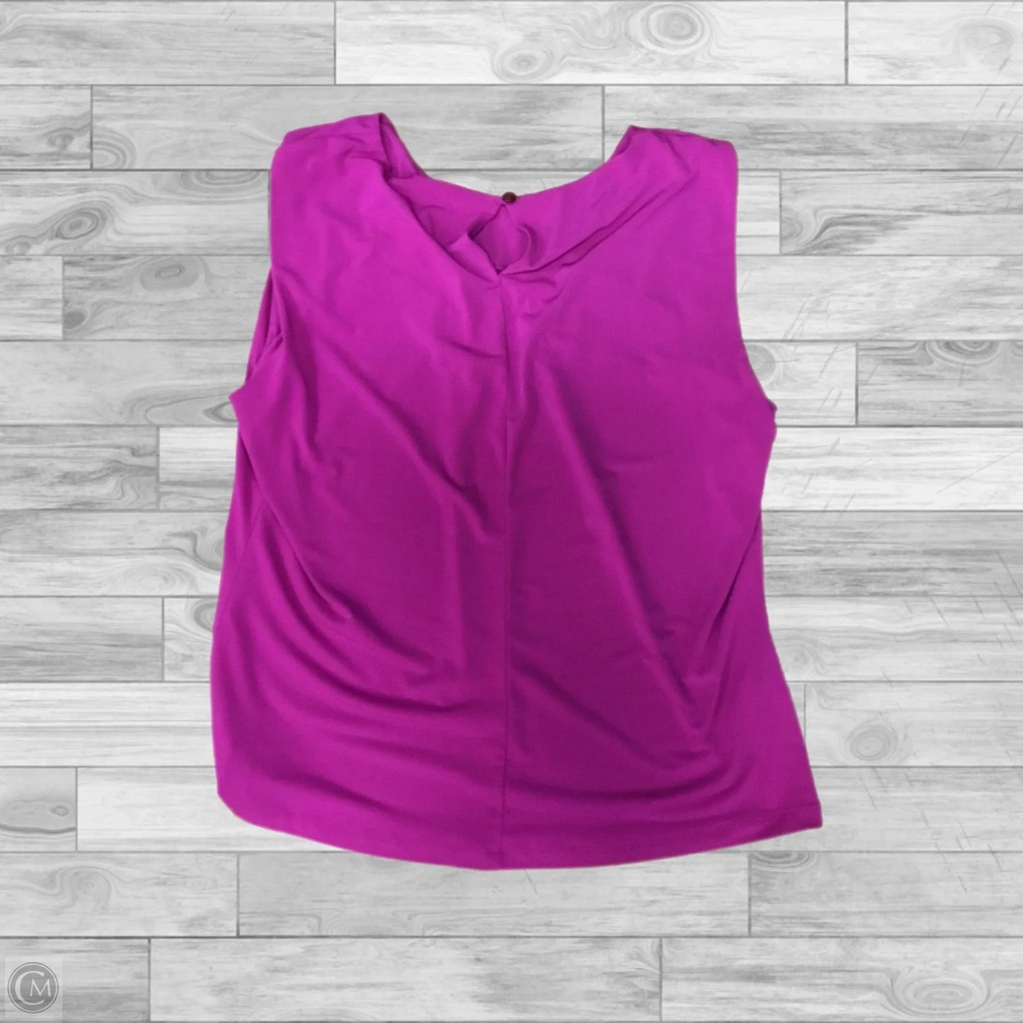 Top Sleeveless By Calvin Klein In Pink & Purple, Size: L