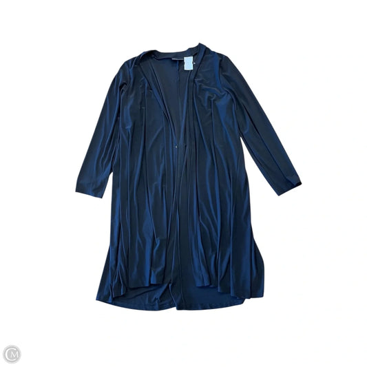 Cardigan By Nina Leonard In Black, Size: 2x