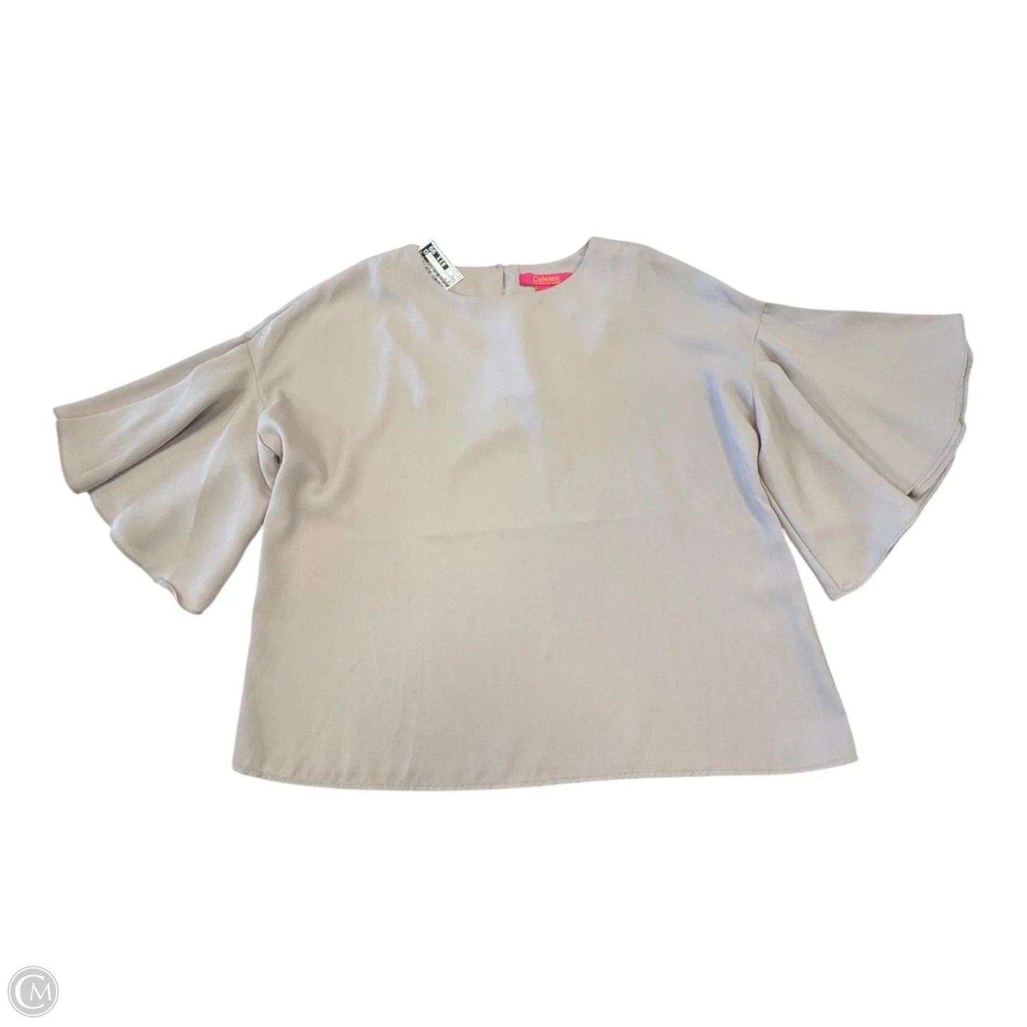 Top Short Sleeve By Catherine Malandrino In Tan, Size: S
