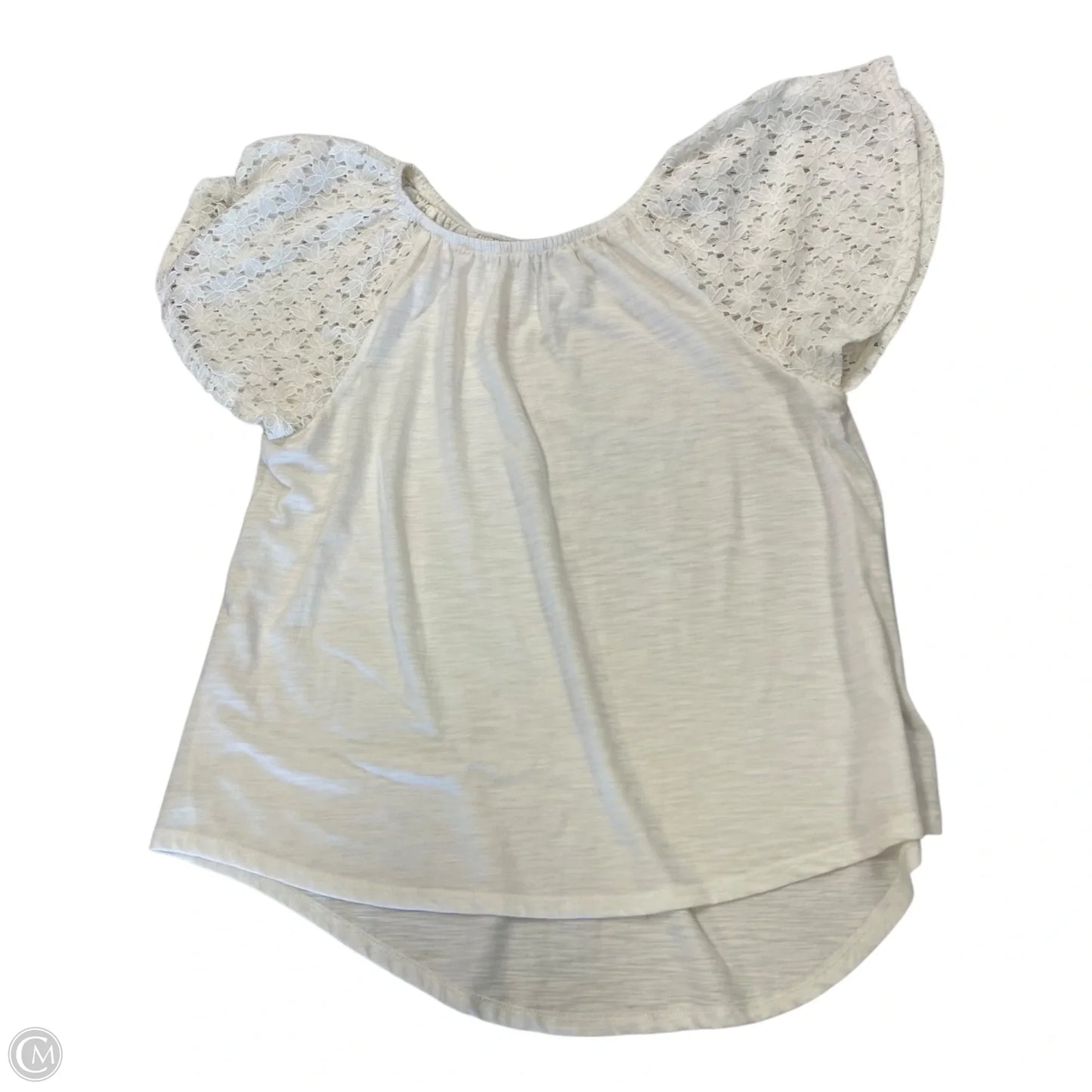 Top Short Sleeve By Old Navy In White, Size: 10