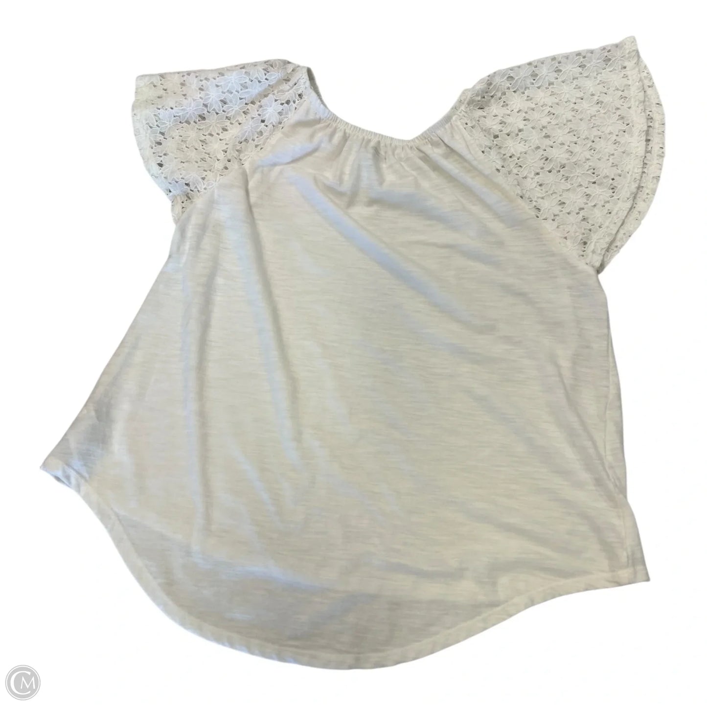 Top Short Sleeve By Old Navy In White, Size: 10