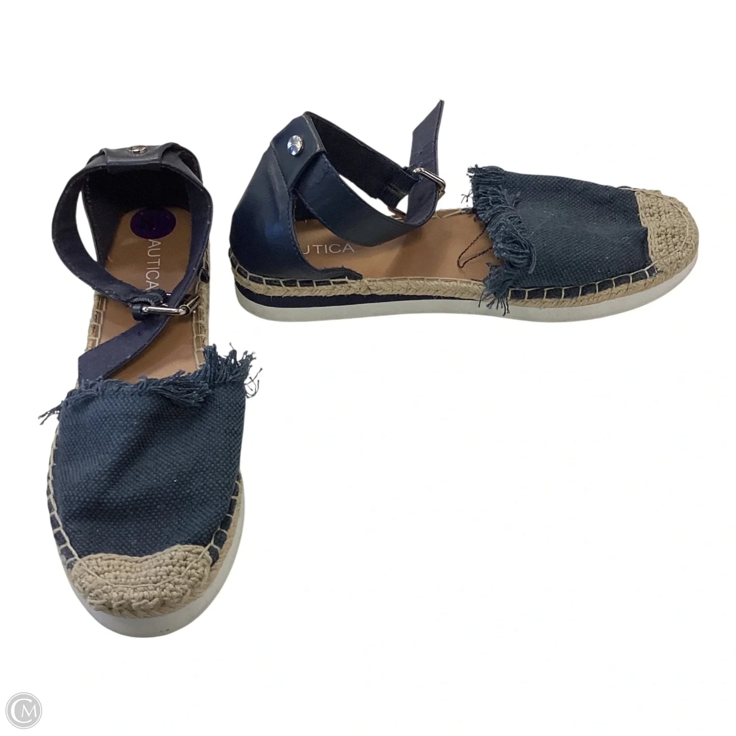 Sandals Flats By Nautica In Blue, Size: 8.5